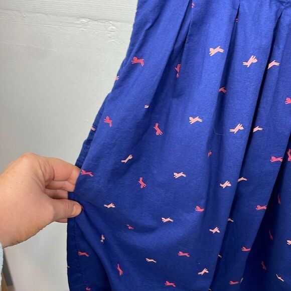 Levi's Women's Short Sleeve Horse Print Dress Blue Pocket size Small Petite - Picture 4 of 13